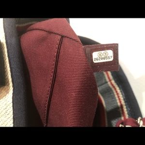 Chanel Deauville Red Blue Striped Tote Bag